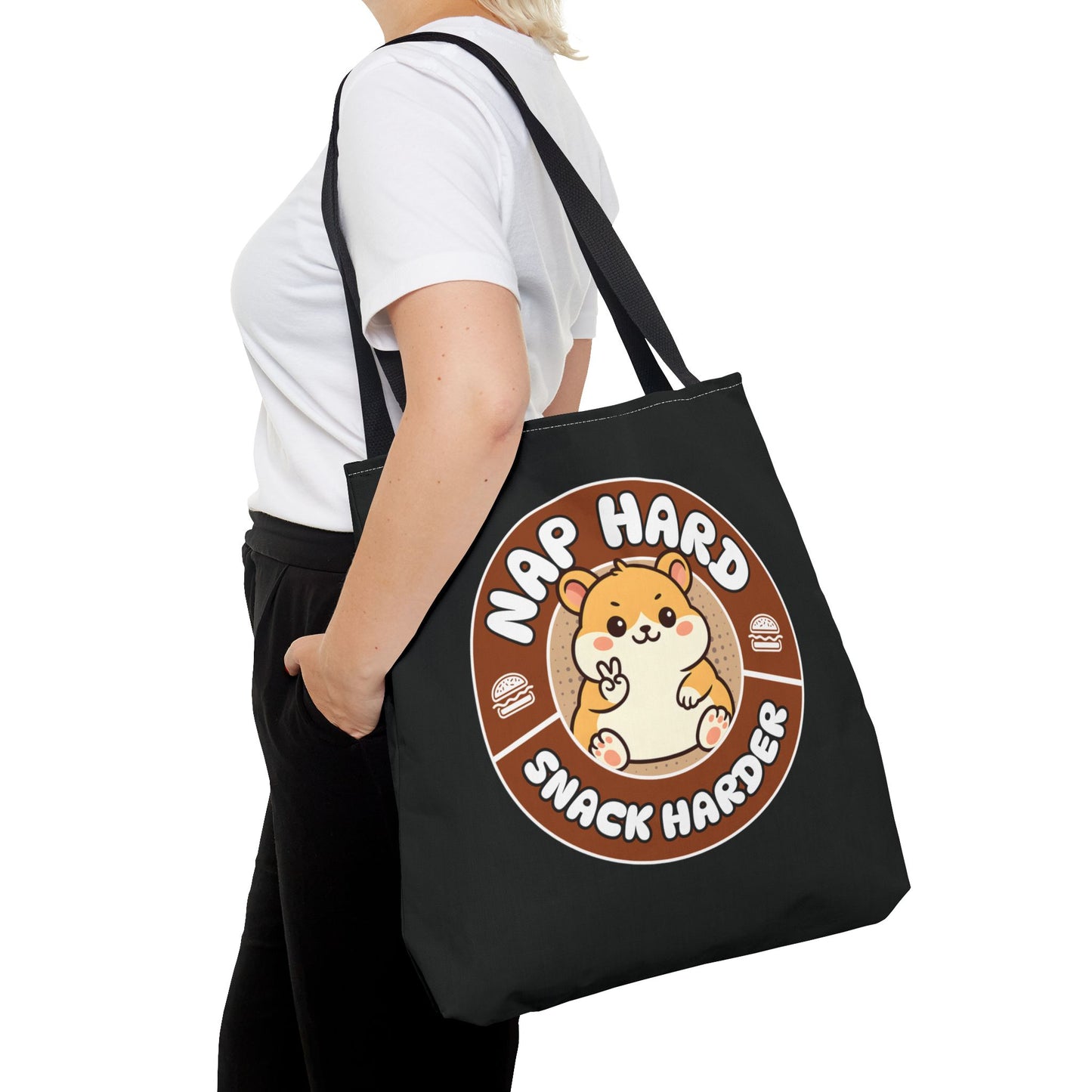 Snack Harder Tote Bag