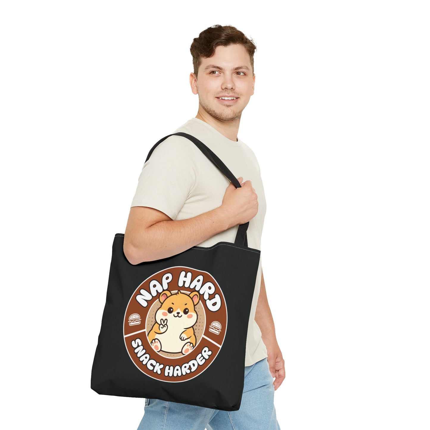 Snack Harder Tote Bag