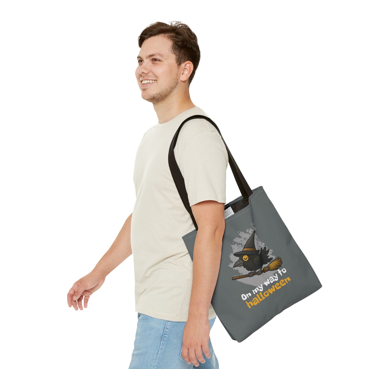 Broomstick Crow Tote Bag