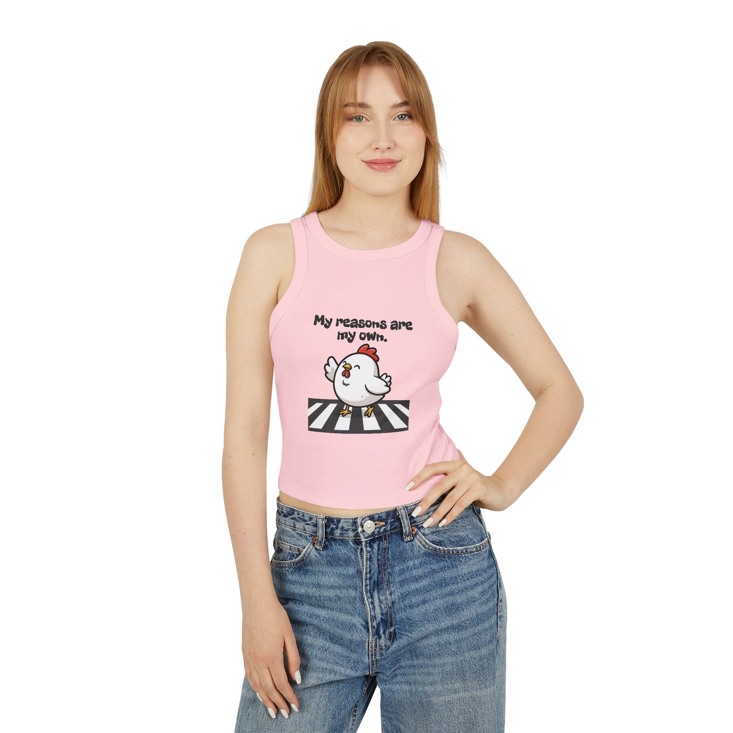Sassy Chicken Crossing Tank Top