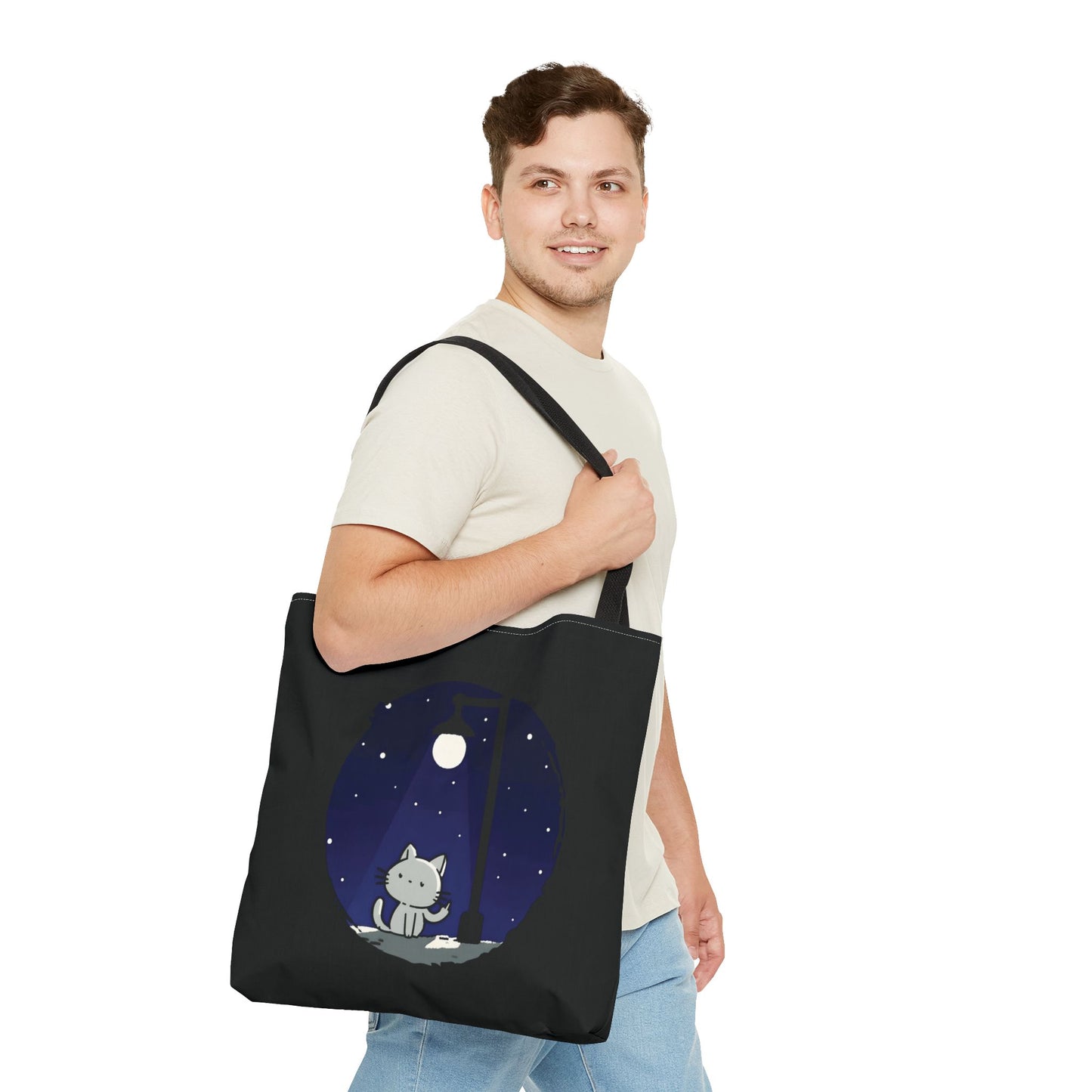 Midnight Kitty Tote Bag