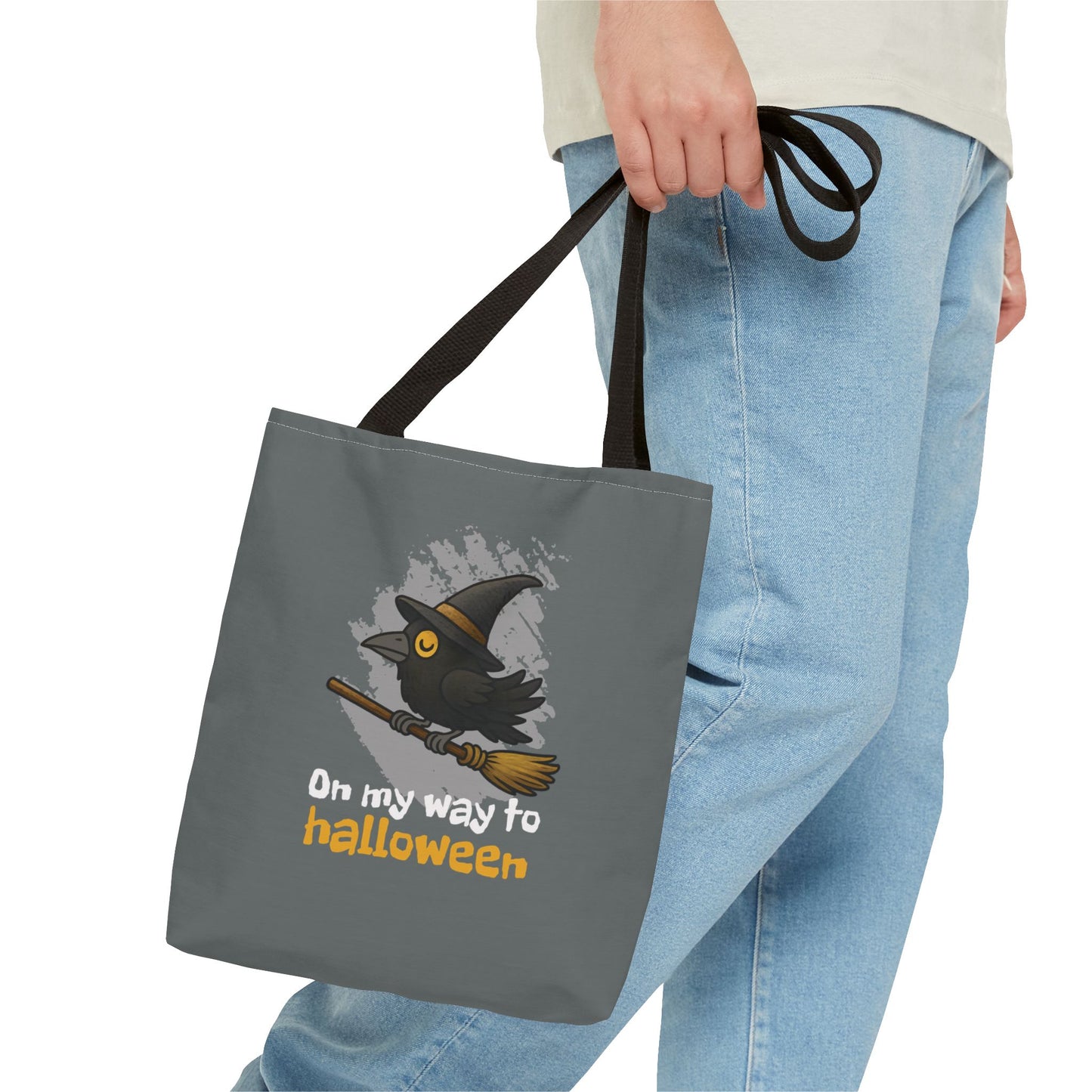 Broomstick Crow Tote Bag