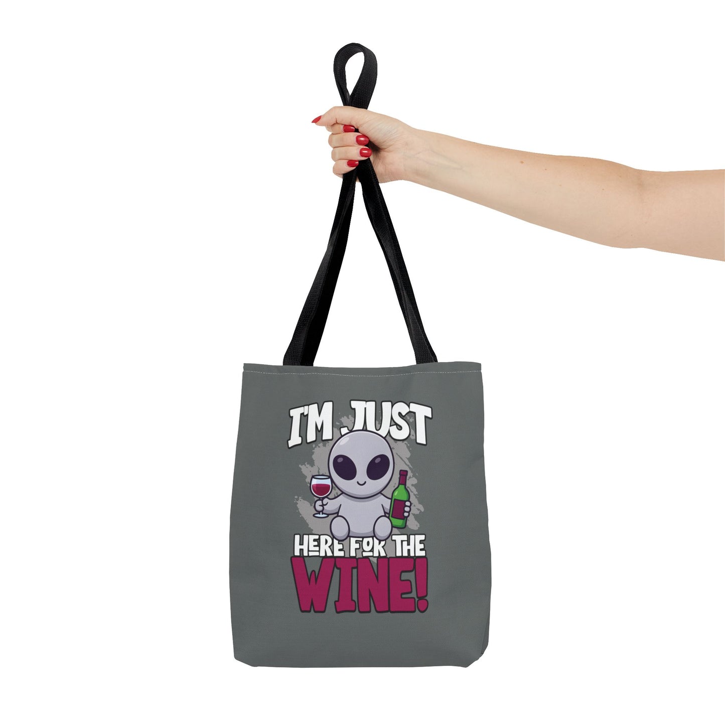 Alien Wine Lover Tote Bag