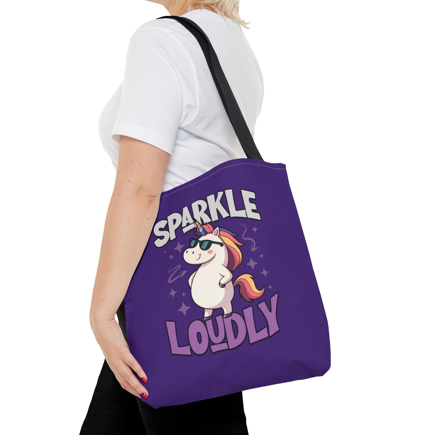 Sparkle Loudly Tote Bag