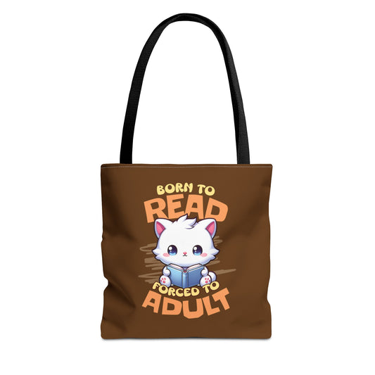 Born to Read Kitty Tote Bag