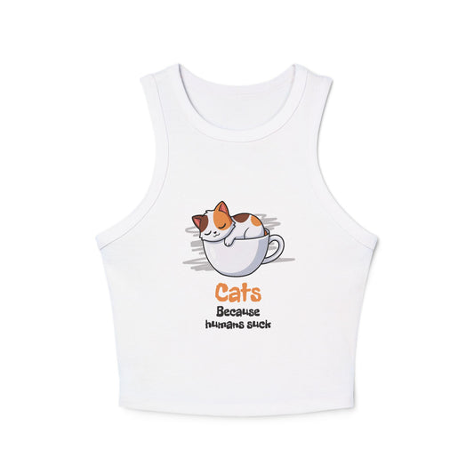 Tea-Cup Calico Tank Top