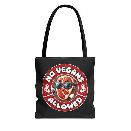 No Vegans Tote Bag