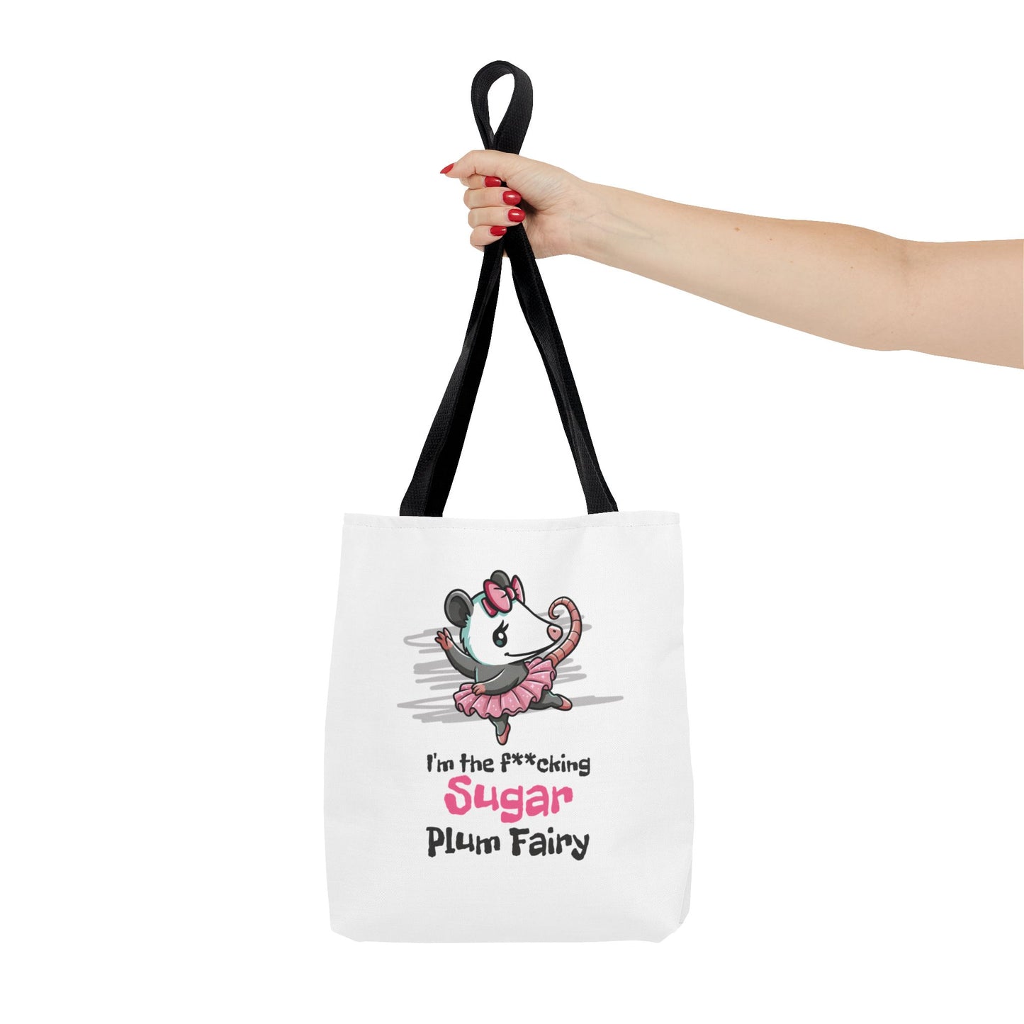 Sugar Plum Opossum Tote Bag