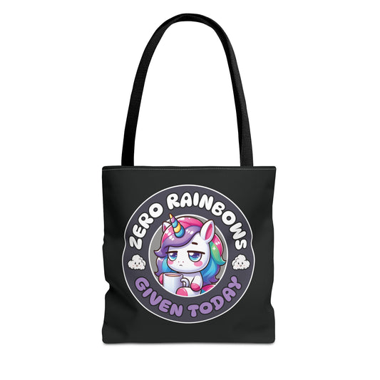 Zero Rainbows Unicorn Tote Bag