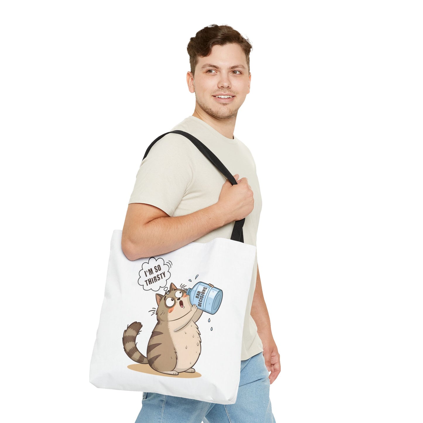 Thirsty Cat Tote Bag