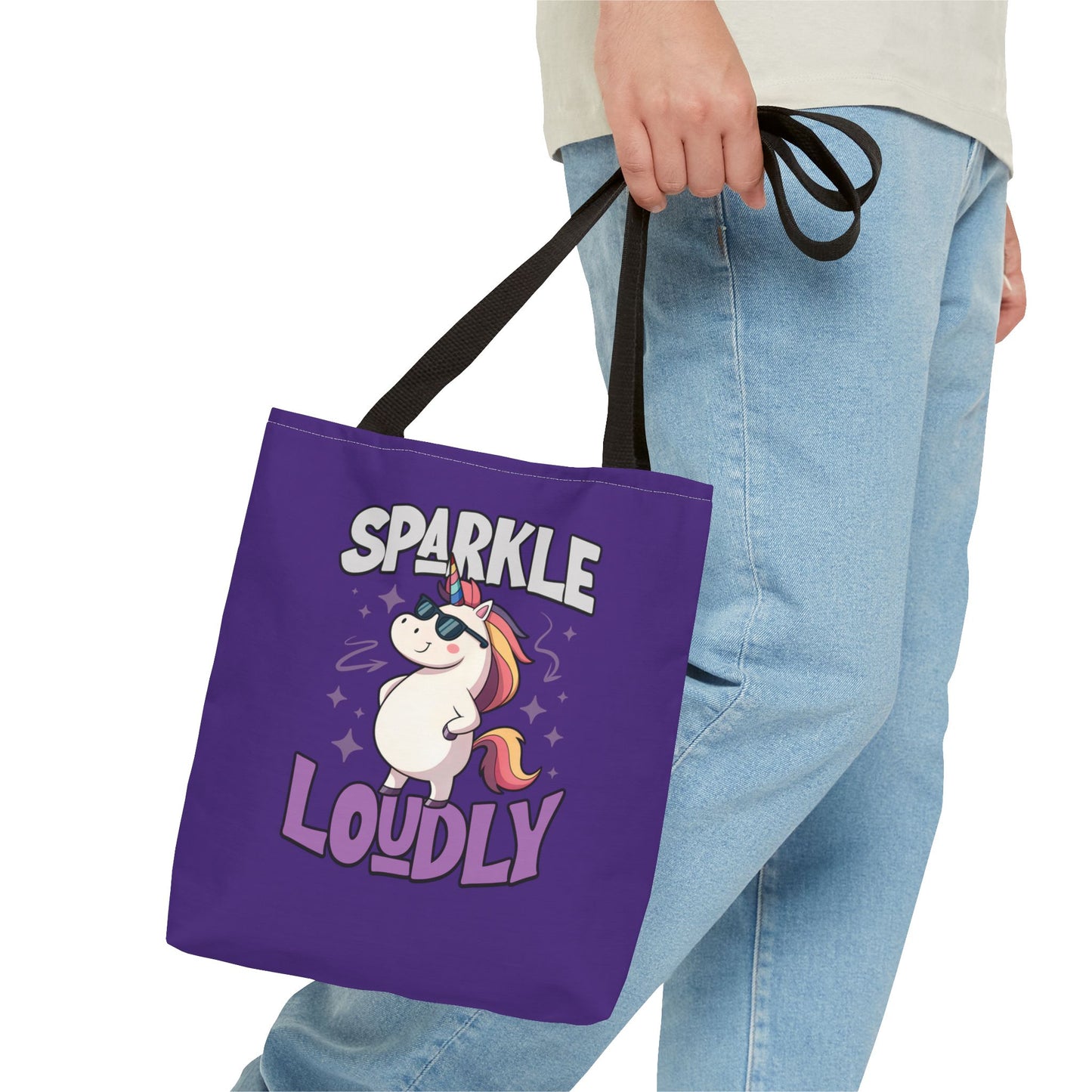 Sparkle Loudly Tote Bag