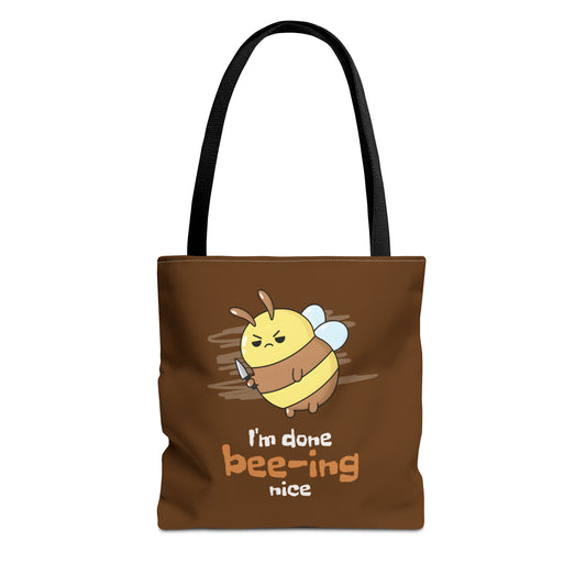 Fed Up Bee Tote Bag