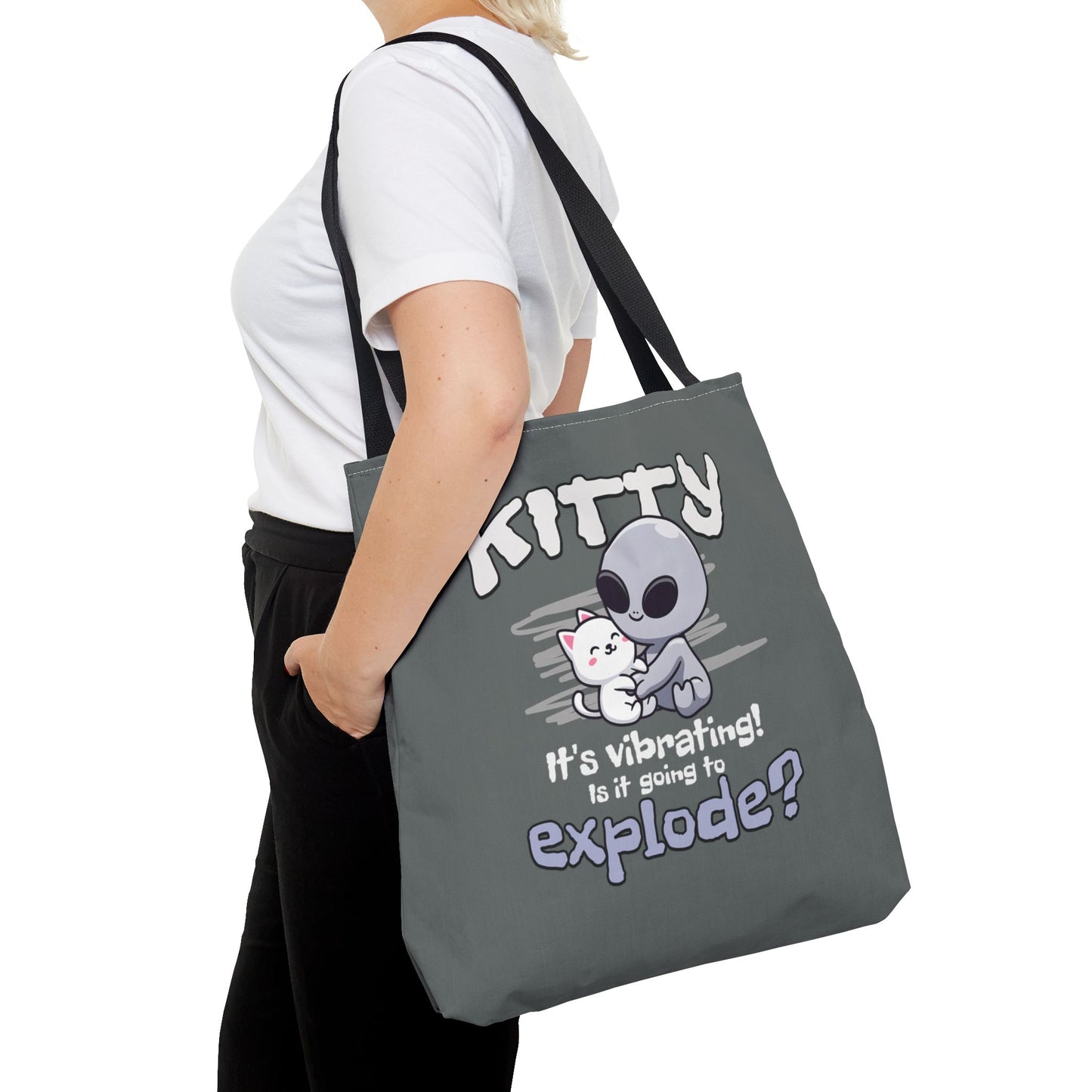 Vibrating Kitty Tote Bag