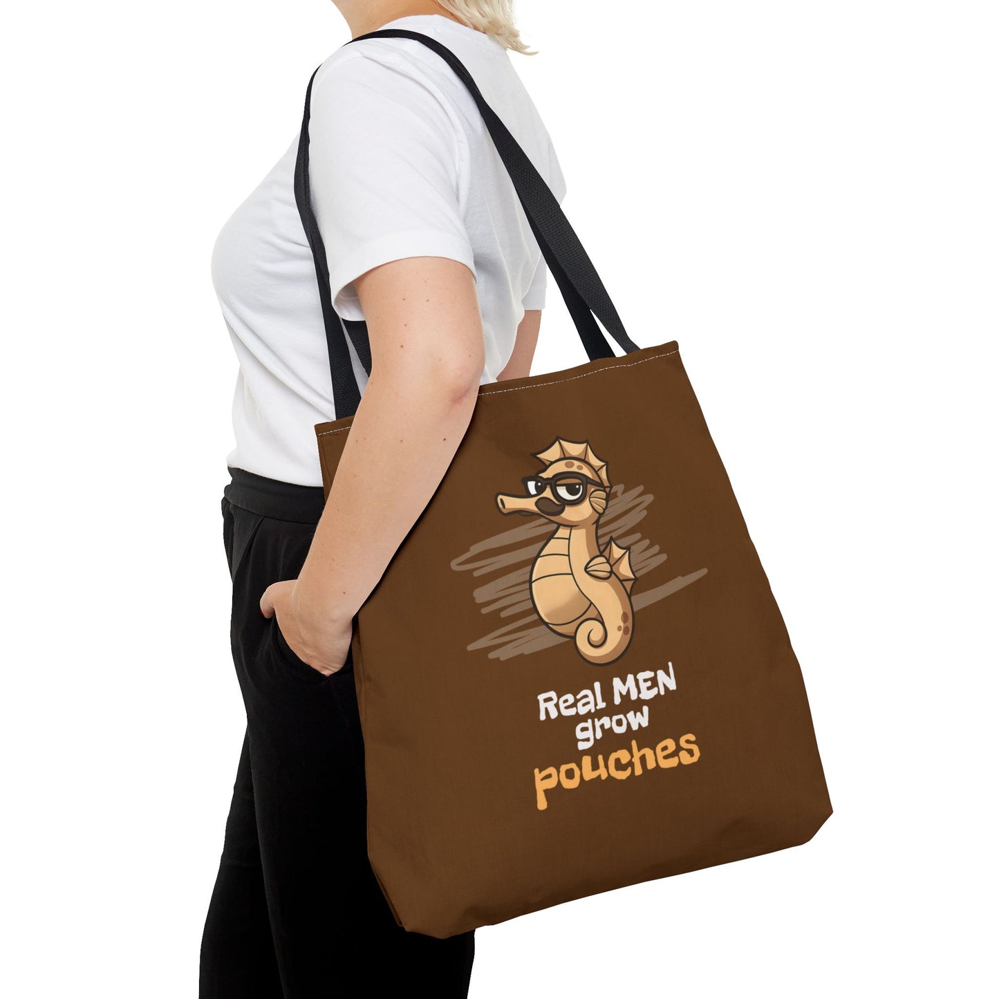 Pregnant Seahorse Tote Bag
