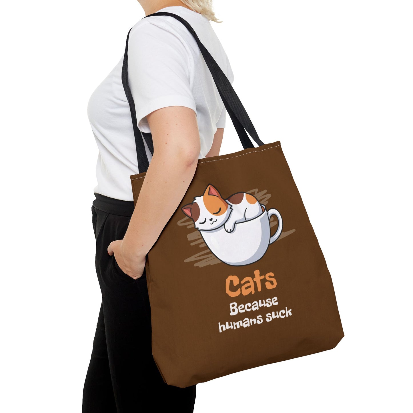 Tea-Cup Calico Tote Bag