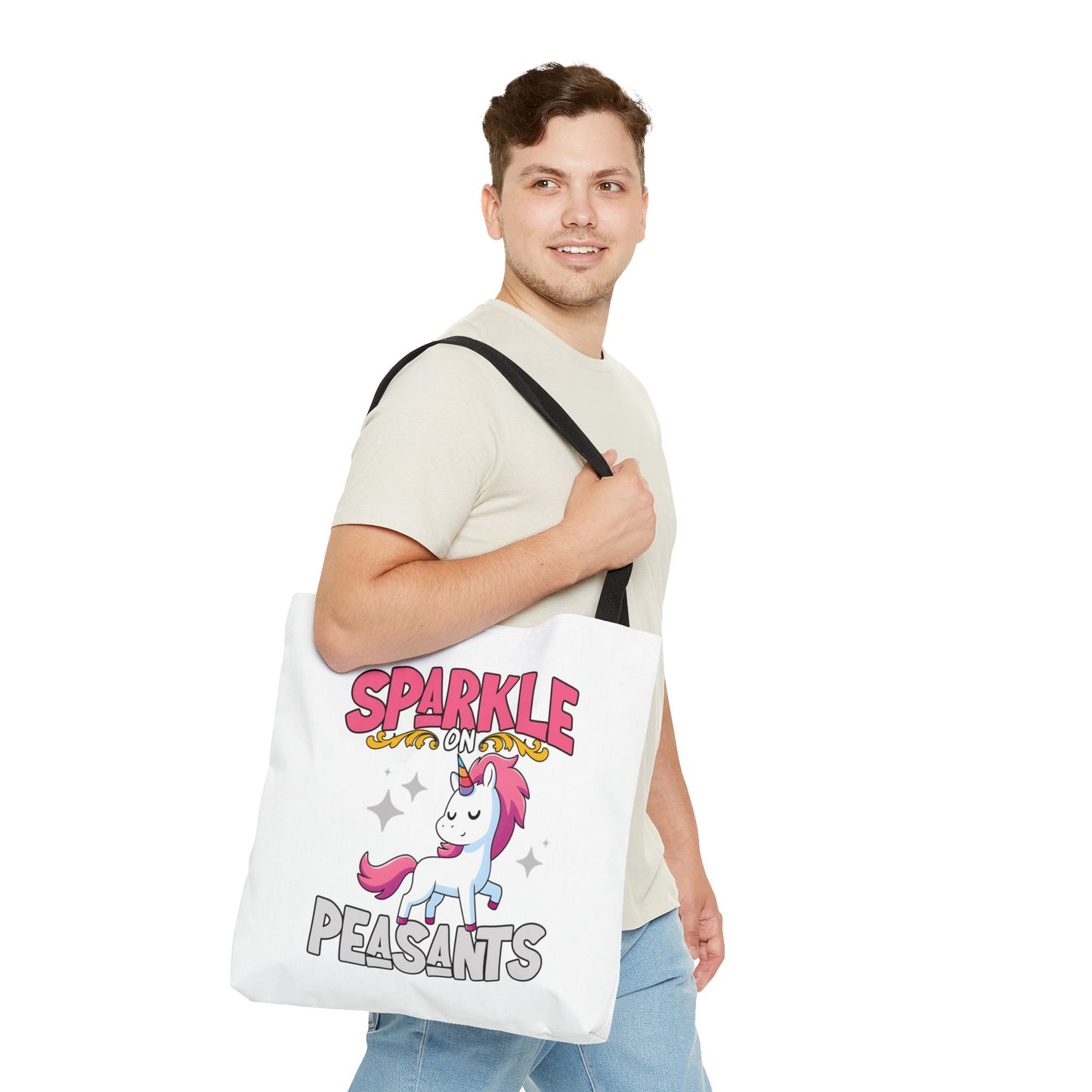 Sparkle On, Peasants Tote Bag
