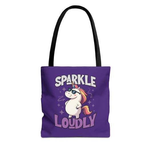 Sparkle Loudly Tote Bag