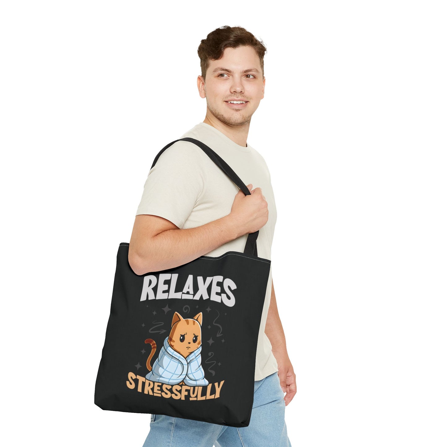 Relaxes Stressfully Tote Bag