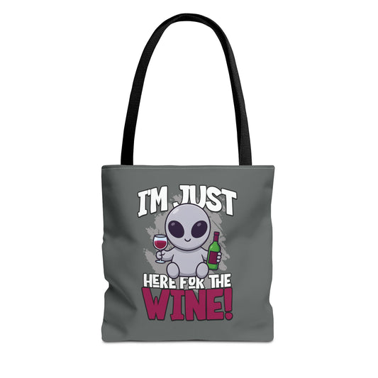 Alien Wine Lover Tote Bag