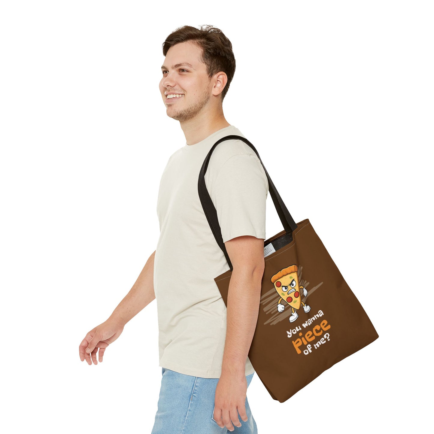Tough Pizza Slice Tote Bag
