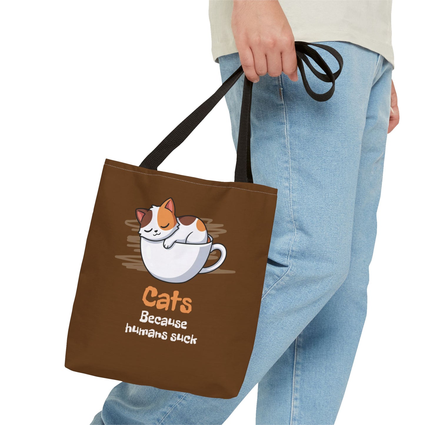 Tea-Cup Calico Tote Bag
