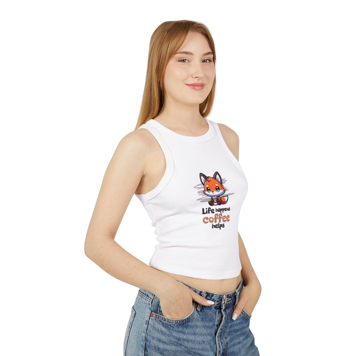 Life Happens Coffee Helps Tank Top