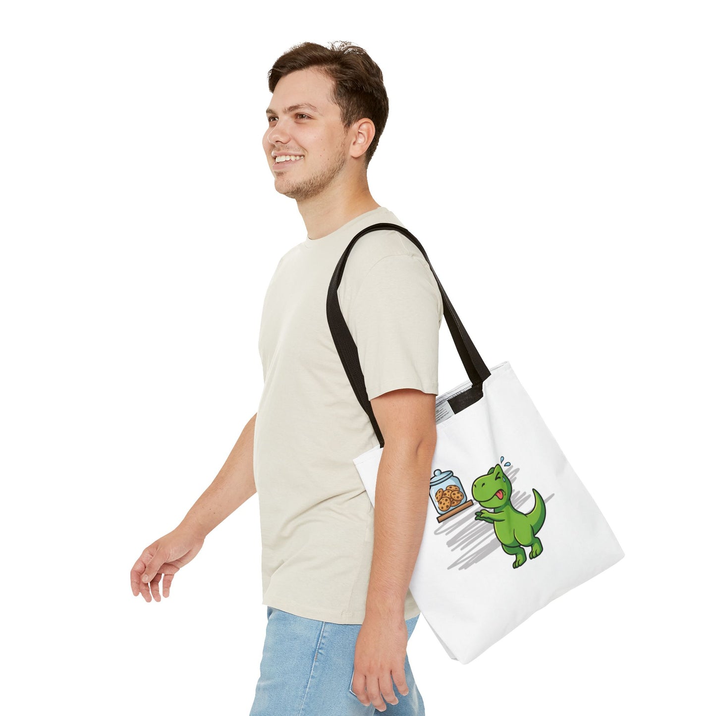 Prehistoric Struggle Tote Bag