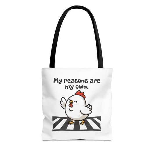 Sassy Chicken Crossing Tote Bag