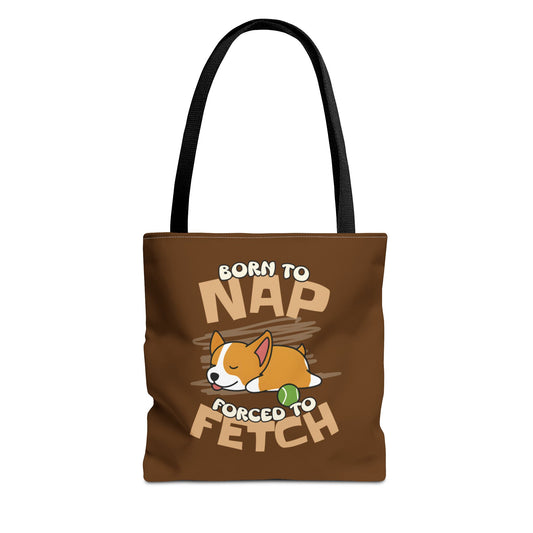 Born to Nap Corgi Tote Bag