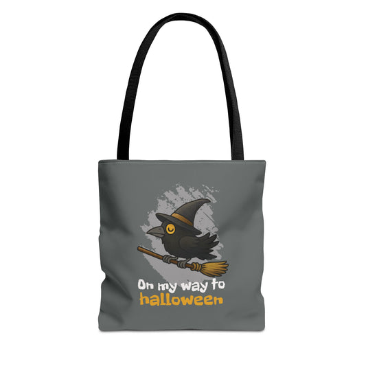 Broomstick Crow Tote Bag