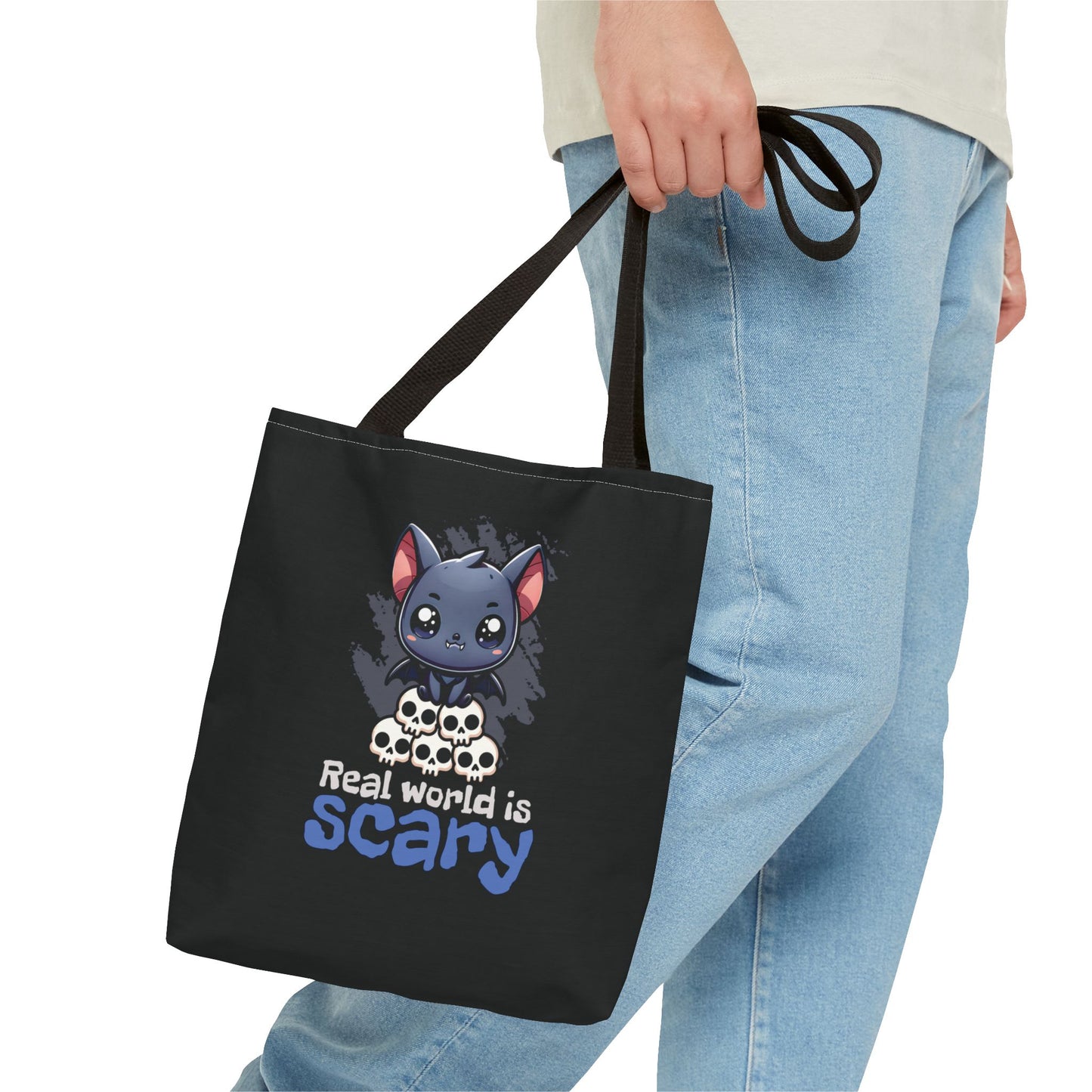 Real World Is Scary Tote Bag