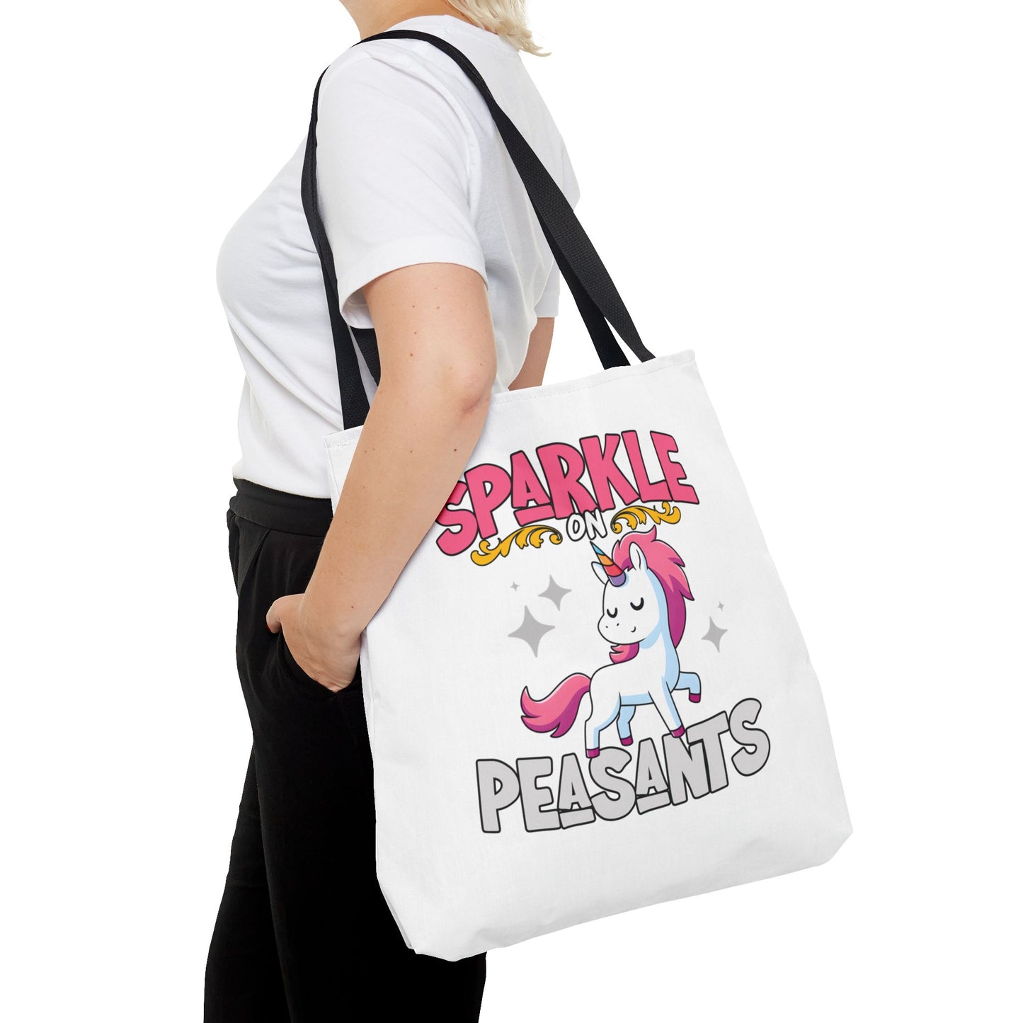 Sparkle On, Peasants Tote Bag