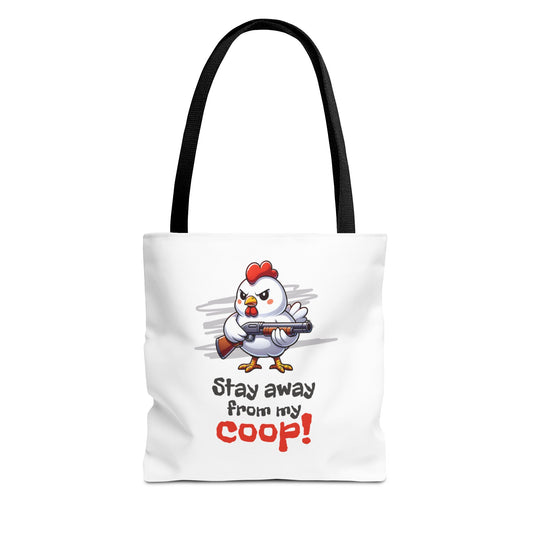 Armed Chicken Tote Bag
