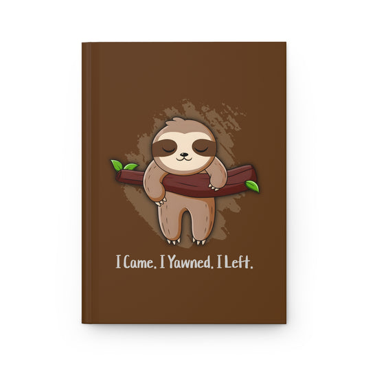 Yawn & Done Sloth Journal