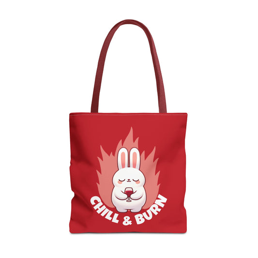 Chill and Burn Tote Bag
