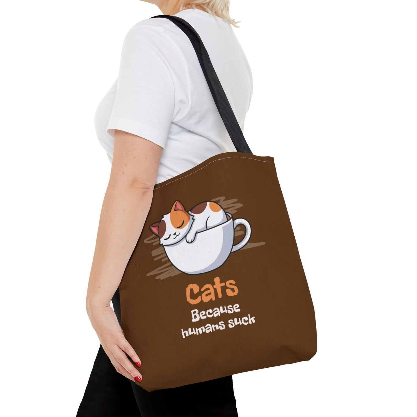 Tea-Cup Calico Tote Bag
