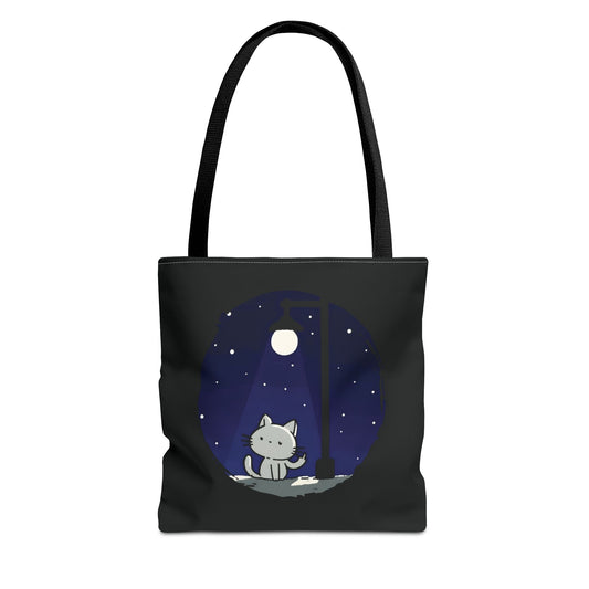 Midnight Kitty Tote Bag